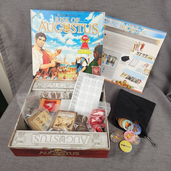Rise of Augustus Board Game COMPLETE 2013 Roman Empire Hurrican Tabletop Ages 8+ - Picture 2 of 9